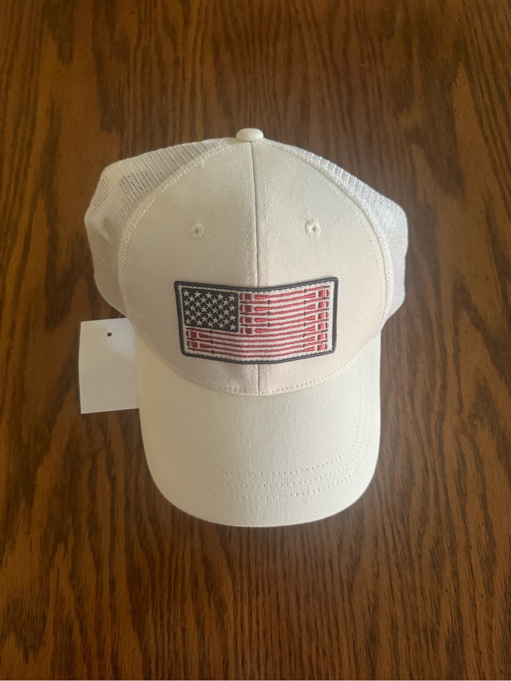 J Crew Hat with American Flag Patch